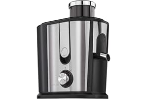 MPM MSO-07M Licuadora para Frutas y verduras de Acero Inoxidable, 2 Velocidades, 1 Litro por minuto, Alto Rendimiento, 1,2 L , 500W