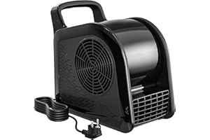Huilynsen High Velocity Blower Fan - Floor Drying Fan for Cooling and Ventilating, 325 CFM Air Mover Floor Dryer Fan, Fans for Garage, Shop, 3 Geschwindigkeiten Portable Utility Fan 1 AC Outlets Black