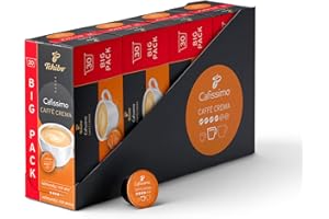 ‎TCHIBO Tchibo Cafissimo Vorratsbox Caffè Crema vollmundig Kaffeekapseln, 120 Stück – 4x 30 Kapseln (Kaffee, ausgewogen und vollmundig), nachhaltig & fair gehandelt