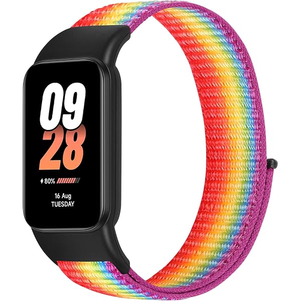 Cinturino Nylon Per Xiaomi Smart Band 9 Active / Redmi Band 3 – Sportivo, Regolabile - 4