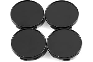 ‎RHINOTUNING RhinoTuning 4 x 54 mm Nabendeckel OD 54mm ID 49mm Radkappen Radnabendeckel Nabenabdeckung für 40342-40P01 40342-AU510 40342-ZM70B (Schwarz)