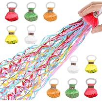 10 Pcs Serpentins Lancer Multicolores – Party Poppers Sans Désordre – Confettis Papiers Fête Anniversaire Nouvel An