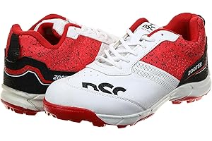 DSC Men's Zooter Cricket ShoesDSC Zooter Cricket Shoe for Men and Boys, Size-6 UK (White-Blue)