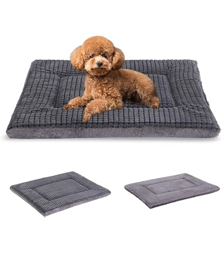 Hugglehounds Hugglefleece Dog Mat, Plush Soft And Durable Crate Mat, Machine Washable Bed (23x36