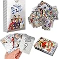 Foreverup 55Pcs Premier League & UEFA Football Cards - Silver, Trading Card Set