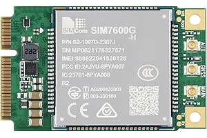 Waveshare SIM7600G-H-PCIE SIMCom Original 4G LTE Cat-4 Module Support Global Coverage GNSS/LTE-TDD/LTE-FDD/HSPA+/GSM/GPRS/Edge with Mini-PCIe Connector