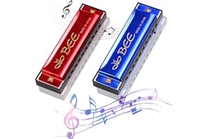 HIQE-FL 2 Pièces Harmonica en do majeur,Harmonica Enfant,Harmonica,pour Débutants,Enfants, Étudiants, Adultes, Comme Meilleur Cadeau (A)