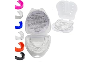 JOGI Mouthguard for Kids Sports Gum shield mouldable junior Mouth Guard Boxing Protection Slim Fit Case Rugby Martial Arts Judo Karate MMA Muay Thai Football Sport Kids Mouthguard 9-12 Hockey Age Gumshield