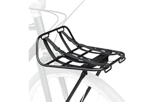 ZUKKA Porte-bagages avant - Charge maximale : 15 kg - Alliage d'aluminium - Convient pour les vélos de 24 à 29" 700 C pour VTT, vélo de route