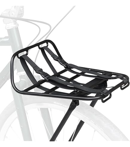 Gepcktrger Fahrrad Hollandrad Vorne Trger Wei Omafiets Lenkermontage :  Amazon.de: Sport & Freizeit