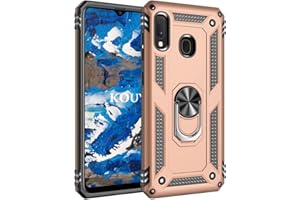 KOUYI Funda para Samsung Galaxy A20E / A10E, Armor Carcasa con 360 Anillo iman Soporte Hard PC y Silicona TPU Bumper antigolpes Fundas Carcasas Case para Samsung Galaxy A20E / A10E (Oro)