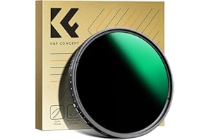 K&F Concept Filtro ND Variable ND3-1000 (1.5-10 Pasos) Slim de Vidrio óptico con Nano Revestimiento de 24 Capas para Objetivo 67mm(Serie Nano-D)