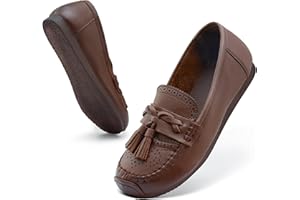 Wuyaraymia Mocasines para Mujer Zapatos de Cuero Mocasines para Señora