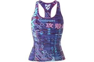 SMMASH Ghost Top Tank Sportiva Donna, Top Fitness Tank, Crossfit, Fitness, Yoga, Pilates, Traspirante e Leggero, Materiale Antibatterico, Prodotto nell'Unione Europea