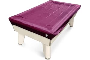 Jonny 8 Ball 7ft Fitted Nylon Snooker Pool Table Cover - For 7 Foot Tables (Burgundy)