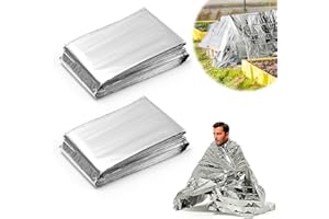 ltteea 2Pcs Plant Reflective Mylar Film, 210 x 130cm Emergency Foil Blanket Survival Reflective Thermal Blanket for Outdoors Hiking First Aid Greenhouse and Garden Planting Accessory