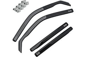 ‎MOTOS MOTOS Windabweiser Regenabweiser für BMW X5 E53 1999-2006 Ästhetisches Design, Langlebig & Robust, Leichte Installation, Energieeinsparung durch Belüftung, Verringerung von Lärm und Luftturbulenzen -