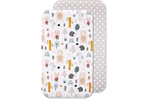 Lovely Hippo Draps Housses Cododo Compatible Next2Me, 100% Coton (50 x 83 cm, Animaux Forêt)
