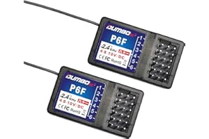 ATA HOBBY DUMBORC 2 Pcs P6F 6 Channels 2.4GHz RC Receiver for DUMBORC X4 X5 X6 RC Car Boat