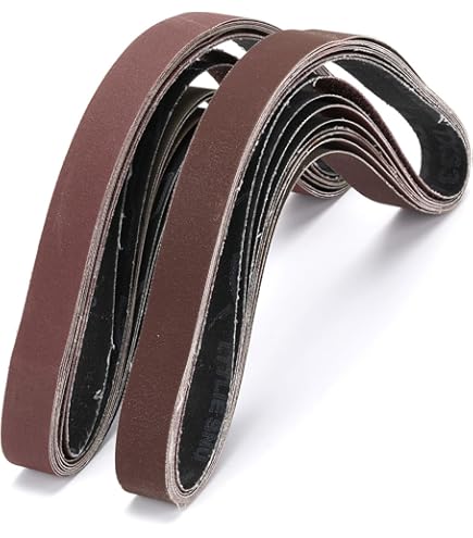 5 Stück Schleifbänder 25x762mm - Carborundum Bänder Für Metall & Holz