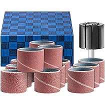 PFERD Waaierslijperset F, 3-delig | korund 30x15mm schacht-ø 6mm A60, 80, 120 | 44498002 - voor fijn slijpen en afwerking