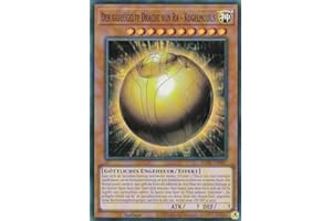 RA01-DE007 - Der geflügelte Drache von Ra - Kugelmodus - Super Rare - 1. Auflage - DEUTSCH - 25th Anniversary Rarity Collection - mit LMS Trading Fieldcenter-Karte Yugioh