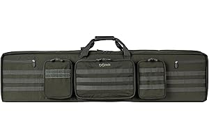 DÖRR Gewehrtasche ProTac für eine (108x27x6 cm) oder Zwei Langwaffen mit Schalldämpfer (129x30x12 cm Doppel-Gewehrtasche) Abschließbar Waffentasche Airsofttasche Waffenfutteral Waffenkoffer Taktisch
