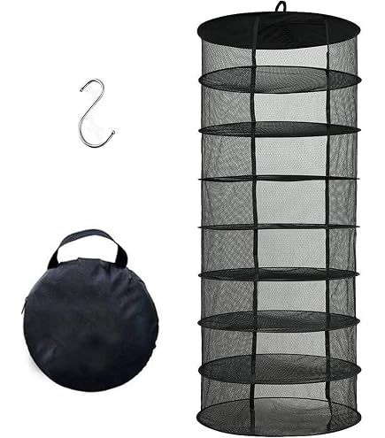 Maille De Séchage TRAFIKA 8 Niveaux 55cm - Filet Séchage Plantes Champignons Hydroponie