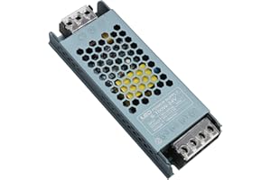 HUGWAIT Transformador LED 24V 100W 4.2A, Ultra Fino Fuente Alimentación LED de Voltaje Constante AC 220V a 24V DC, Alimentación De Conmutación Driver de Bajo Tensión para Tira LED, Luces de Interior