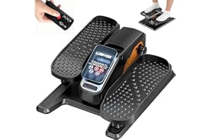 LUBBYGIM Under Desk Elliptical Machine Quiet Motorized Leg Exerciser with Smart Remote, 12-Speed Manual Programs Auto/3 Auto Programs LCD Display & Bidirectional Motion for Home/Office