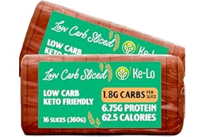 KETO-PRO FUELLED BY FAT Keto-Pro Low Carb Keto Friendly Bread (2 Pack) | Keto Bread | Low Carb Bread | Low Calorie Bread Helping You Stay Fuller for Longer | Low Carb Snacks & Keto Food | Low Carb Bread UK