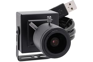 Svpro Cámara manual con zoom USB, 2,8-12 mm, lente varifocal, 2448P, HD, USB, cámara web de 8 MP de alta definición con sensor IMX179 M12, lente portátil USB con carcasa de metal y soporte