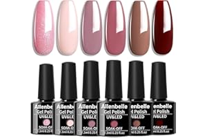 Allenbelle Smalto Semipermante Per Unghie Kit In Gel Uv Led Smalti Semipermanenti Per Unghie Nail Polish UV LED Gel Unghie (043)