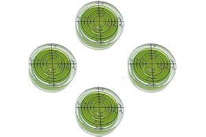 UMEI GFNT - Nivel de burbuja circular de 32 mm para trípode, fonógrafo, tocadiscos, etc. (4 unidades), color verde