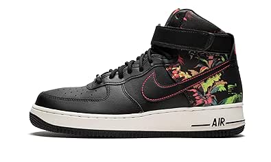 black and red air force 1 high top