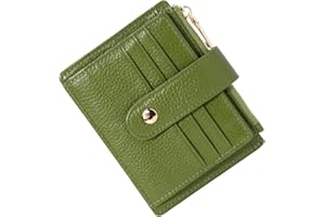 BTNEEU Porta Carte di Credito in Pelle RFID Blocco Portafoglio Sottile con Portamonete, Porta Carte di Credito con Cerniera, Portamonete Donna Piccolo Portafoglio Uomo Slim con 9 Slot Schede