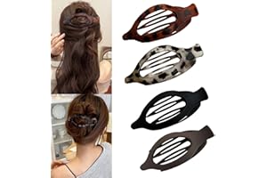 BOHJPIS Hair Claw Clips 4Pcs Strong Hold Hair Clip for Thick Thin Hair, Matte Flat Hair Clamps Nonslip Jaw Clips for Women and Girls (4 Pcs)