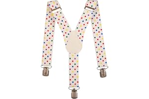 Olata Bretelle per Bambini a Forma di Y, Elastiche con Motivo (1-5 Anni), 2,5 cm