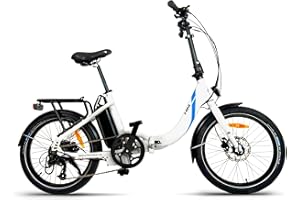 URBANBIKER - vélo électrique Pliant Mini T, Batterie Lithium (cellules Tesla) 36 V 15 Ah (540 Wh) Moteur 250W, Freins hydrauliques, 20 Pouces