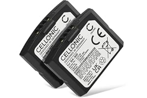 CELLONIC, Akku für Headset kompatibel mit Sennheiser RI 840 (Set 840 TV), RR 4200, RI 830 (Set 830 TV) (150mAh, 3.7V) 2X Ersatzakku BA300,BA 300