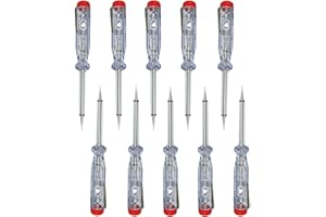 PERFECTHD 10 Stück Phasenprüfer 120-250V 60mm Stromprüfer Spannungsprüfer Schraubendreher