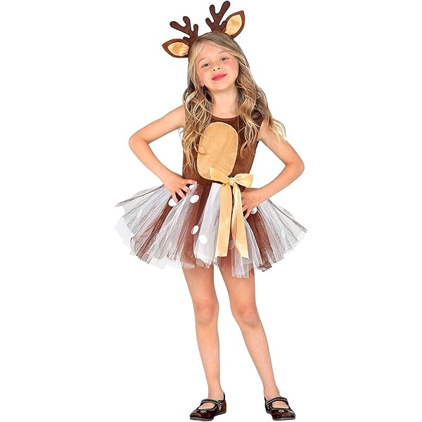 Rendier tule rok met haarband, rendierkostuum voor dames, rendier-haarband en tutu, vintage tule rok, petticoat, carnaval, hertenkostuum, volwassenen, voor dames, carnaval, cosplay, kostuum, feest