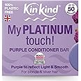 KinKind Purple Conditioner Bar. My PLATINUM touch! Hair Conditioner Bar for Blonde, Silver & White Hair. Tones down brassiness & Hydrates. Use with KinKind Purple Shampoo. UK made. Upto 50 washes.