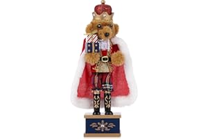 ‎VORFOR VorFor Nussknacker Figur Puppe,28cm Nussknacker,Weihnachtsdeko Holz,Deko (Der Bärenkönig), Freunde Und Freunde