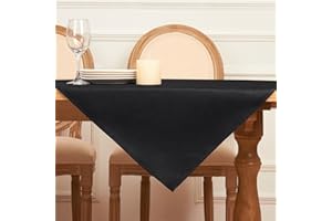 Softalker Mantel Mesa Antimanchas 80x80 cm Cuadrado de Jacquard a Rayas Manteles Exterior Impermeabl Manteles Gris Pequeño Protector Centro de Mesa Comedor Decoracion para Otoño Navidad Cumpleaños