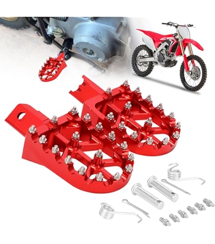 Pedane moto cross compatibile con Motocross, Enduro Xdure FF5 nero