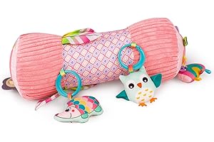 Blublu Park Inflatable Baby Tummy Time Toys for Newborn, Montessori Sensory Crawling Toy Pillow for Babies 6-12 Months with Detachable Mirror, Squeaker & Rattle, Help with Brain Development (Unicorn)