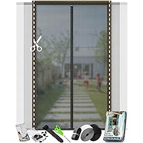 Zanzariera Magnetica Per Porte 90x240 Cm - Antigraffio, Con Pesi E 2 Set Nastri Adesivi - Grigio - Foto 9