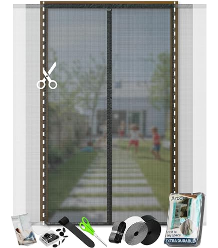 Genérico Tenda Antimosquito Per Porte – Strisce In PVC Trasparente Rosso, 120x210 Cm, Con Profilo In Alluminio, Installazione Facile, Protezione Solare E Insetti - 4