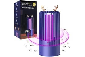 HORUILI Lampada Antizanzare Elettrica, Uccidi Zanzare, Lampada Antizanzara, Trappola per insetti con luce UV, Ricaricabile via USB, Per camera da letto, Interni ed esterni